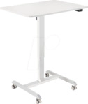 LOGILINK EO0050W - Sitz-/Steharbeitsplatz, elektrisch h&ouml;henverstellbar, rollbar, we