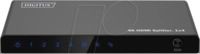 DIGI 55337 - HDMI-Splitter, 1x4 Port, 4K/60 Hz