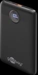 GOOBAY 65868 - Powerbank, Li-Po, 10000 mAh, 1x USB-A, 1x USB-C, schwarz