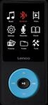 LENCO XEMIO860BU - MP4-Player, 8GB, Bluetooth, Akku, blau