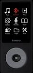 LENCO XEMIO860BK - MP4-Player, 8GB, Bluetooth, Akku, schwarz