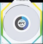 LIAN 12RSLLCD1WW - Lian Li Wireless LCD L&uuml;fter, ARGB, PWM, Reverse, 120 mm, wei&szlig;