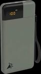 AQIILA PB B10 GR - Powerbank, 10000 mAh, 20 W, 1x USB-A, 2x USB-C, moosgr&uuml;n