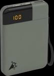 AQIILA PB B5 GR - Powerbank, 5000 mAh, 12 W, 1x USB-A, 2x USB-C, moosgr&uuml;n