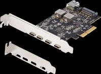 ST PS4C3IA3-USB - PCIe x4 > 5x extern USB 3.1 Type-C