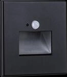 PLM 93135 - Wandeinbauleuchte Edge Quadro, 1,2W, 25lm, 2700 K, eckig, schwar
