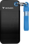 VERBATIM 32195 - Verbatim Pocket SSD mit Schl&uuml;sselring, 2TB Schwarz/Blau