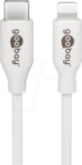 GOOBAY 39444 - Sync- & Ladekabel, USB-C&trade; ->Lightning, 0,5m, wei&szlig; 87 W