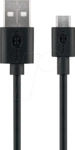 GOOBAY 38660 - Sync- & Ladekabel, USB-A -> micro USB, 2,0 m