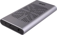 LINDY 43382 - Externes 2x M.2 NVMe SSD Geh&auml;use, Clone, USB 3.2