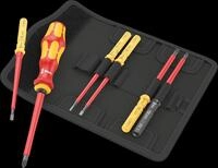 WERA 05006601001 - Schraubendrehersatz, Wechselklingen, Kraftform Kompakt VDE, 7-tl