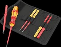 WERA 05006600001 - Schraubendrehersatz, Wechselklingen, Kraftform Kompakt VDE, 7-tl