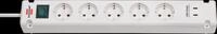 BRE 1150660425 - Steckdosenleiste Bremounta, 5-fach, USB C-Ladefunktion, wei&szlig;