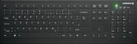 AK-C8112FU1BDE - Funk-Tastatur, USB, desinfizierbar, schwarz, DE