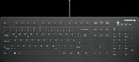 AK-C8112U1BDE - Tastatur, USB, desinfizierbar, schwarz, DE