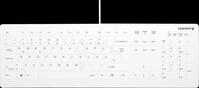 AK-C8112USWDE - Tastatur, USB, IP68, desinfizierbar, wei&szlig;, DE