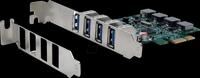 EXSYS EX-11194 - PCIe > 4x extern USB 3.0 Typ A, Self Power