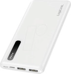 LOGILINK PA0311W - Powerbank, Li-Po, 8000 mAh, 2x USB-A, wei&szlig;