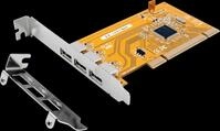 EXSYS EX-1083 - 3 Port USB 2.0 PCI Karte inkl. Low Profile B&uuml;gel