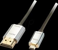 LINDY 41678 - HDMI Kabel - Chromo Line, HDMI A/D, Slim, 4K60Hz, 3 m