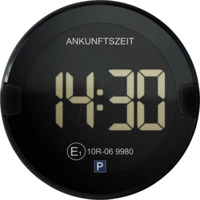 P-DISC NO2 BK D - KFZ - Elektr. Parkscheibe, P-Disc NO2, dunkles Display, schwarz