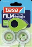 TESA 59038 - tesafilm&reg; Mini Abroller, CRYSTAL RECYCLED, + 2x Rollen