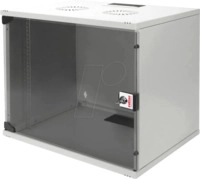 ROLINE 26210017 - 19" Wandgeh&auml;use, 9 HE, Tiefe 400mm, grau