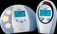 ALO DBX-88 ECO - DECT Babyphone mit Full ECO-Modus und Display, wei&szlig; / blau