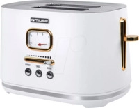 MUSE MS-130 W - MUSE Edelstahl-Toaster wei&szlig; MS-130 W
