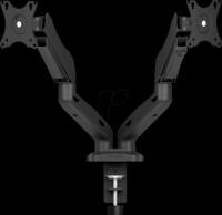 ICY IB-MS204-T - Monitor Halter, 2 Displays bis 32'', Tischmontage