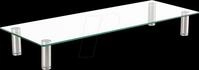 ROLINE 17023376 - Monitorst&auml;nder, Glas, 580 x 210 mm