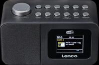 LENCO CR-625BK - DAB+/UKW Radiowecker, LCD-Display