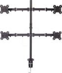 LINDY 40659 - Monitor Halter, 4 Displays, 345 mm, Tischmontage