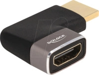 DELOCK 60082 - HDMI Adapter Stecker zu Buchse 90&deg; links 8K 60 Hz