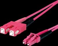 TG 100012123 - LWL Adapterkabel, G50/125, OM4, SC / LC, violett, 1 m