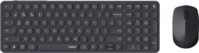 RAPOO 9710M SW - Tastatur-/Maus-Kombination, Bluetooth/Funk, schwarz, DE