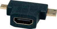 VALUE 12993166 - HDMI Adapter, HDMI auf Micro HDMI + Mini HDMI