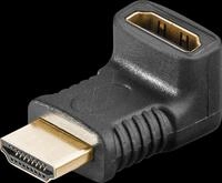 GOOBAY 65744 - Adapter, HDMI Stecker auf Buchse, 8K 60 Hz, 90&deg; vertikal