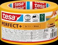 TESA 56539 - tesa Malerband Perfect+, Innenbereich, 50 m x 30 mm, 2er Set