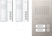 RITTO RGE1818425 - Audio-T&uuml;rsprechanlagen Set ACERO, 2 Familienhaus