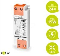 GOOBAY 30633 - LED-Trafo, 15 W, 24 V DC, 625 mA, slim