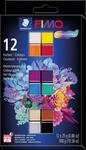 STAEDTLER 8043C1 - Modelliermasse, ofenh&auml;rtend, 12 Farben