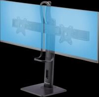 ST 2MC1S-MONITOR - Zweifach-Monitorhalter-Standfu&szlig; bis 27'' neigbar, schwenkbar