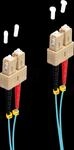 SHVP BS77922-3 - LWL Patchkabel, Duplex, SC / SC, 50/125&micro;, OM3, aqua, 2 m