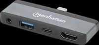 MANHATTAN 190404 - Dockingstation/Port Replicator, USB 3.2 Typ-C, 3 Port