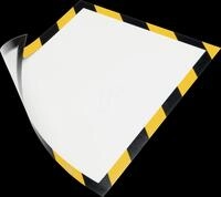 DURABLE 4945130 - Info-Rahmen, magnetisch, A4, schwarz/gelb, 5 St&uuml;ck