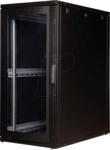 ROLINE 26210148 - 19" Serverschrank, 26 HE, 1000mm Tiefe, schwarz Plexiglas