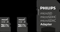 PHI FM32MP45D - microSDHC-Card, 32GB Class 10 incl. Adapter UHS-I U1