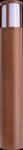 DEKO 730502 - Pollerleuchte, Facado II rund opal 650mm, 1x E27, Rost
