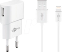 GOOBAY 45295 - USB-Ladeger&auml;t, 5 V, 1 A, Lightning, wei&szlig;